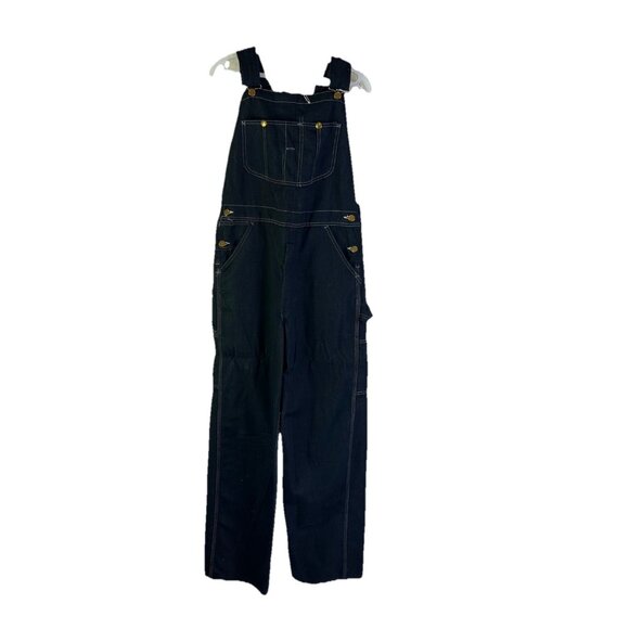 Vintage 70s Perma Prest Bib Overalls Baggy Carpenter USA Mens 32x34